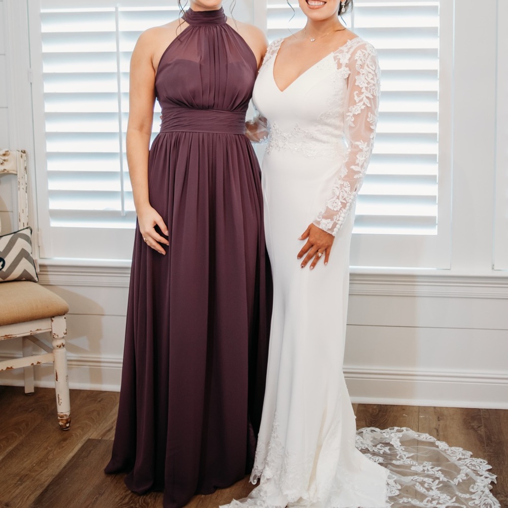 Azazie Plum Bridesmaid Dress